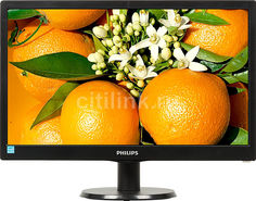 Монитор ЖК PHILIPS 193V5LSB2 (10/62) 18.5&quot;, черный [193v5lsb2/10]