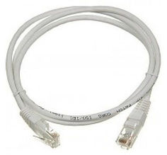 Кабель Патч-корд LANMASTER UTP, вилка RJ-45, вилка RJ-45, кат.5е, ПВХ, 1м, серый [twt-45-45-1.0-gy]