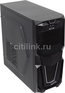 Корпус ATX ACCORD P-28B, Midi-Tower, без БП, черный