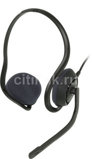 Наушники с микрофоном PLANTRONICS A648, накладные, темно-серый [81961-15]