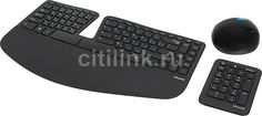 Комплект (клавиатура+мышь) MICROSOFT Sculpt Ergonomic, USB, беспроводной, черный [l5v-00017]