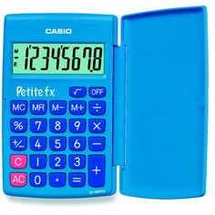 Калькулятор CASIO LC-401LV-BU, 8-разрядный, голубой