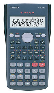 Калькулятор CASIO FX-82MS, 10-разрядный, черный
