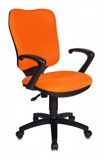 Кресло БЮРОКРАТ CH-540AXSN, на колесиках, ткань, оранжевый [ch-540axsn/tw-96-1]