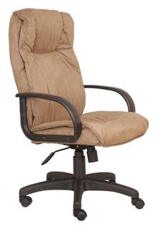 Кресло руководителя БЮРОКРАТ CH-838AXSN, на колесиках, микрофибра, светло-коричневый [ch-838axsn/mf103]