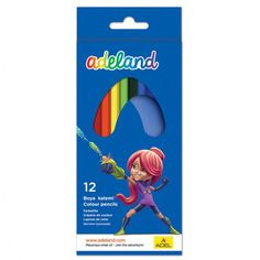 Карандаши цветные Adel ADELAND 211-2315-100 шестигран. 3мм 12цв. 2 дизайна упаковки коробка/европод. Адель