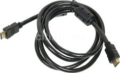 Кабель аудио-видео BURO HDMI (m) - HDMI (m) , ver 1.3, 1.8м, ф/фильтр, черный [hdmi-19m/19m-1.8m-mg]