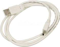 Кабель USB BURO USB A(m) (прямой) - mini USB B (m) (прямой), круглое, 1м, серый [usb2.0-m5p-1]