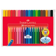 Фломастеры Faber-Castell Grip 155320 20цв. футляр