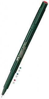Ручка капиллярная Faber-Castell Finepen (151121) красные чернила