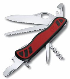 Складной нож VICTORINOX Forester One Hand, 10 функций, 111мм, красный / черный [0.8361.mwc]