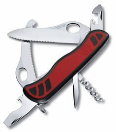 Складной нож VICTORINOX Dual Pro One Hand, 10 функций, 111мм, красный / черный [0.8371.mwc]