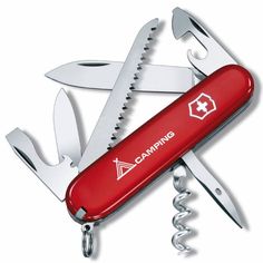 Складной нож VICTORINOX Camper Camping, 13 функций, 91мм, красный [1.3613.71]