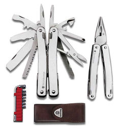 Мультитул VICTORINOX SwissTool Spirit XC Plus, 37 функций, серебристый [3.0238.l]