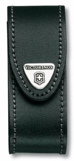 Чехол из нат.кожи Victorinox Leather Belt Pouch (4.0520.3B1) черный с застежкой на липучке блистер