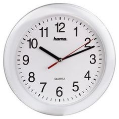 Настенные часы HAMA PP-250 H-113921, аналоговые, белый