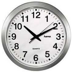 Настенные часы HAMA CWA100 H-92645, аналоговые, белый