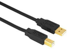Кабель USB2.0 HAMA H-29767, USB A(m) - USB B(m), GOLD , 3м [00029767]