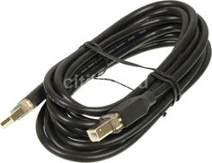 Кабель USB2.0 HAMA USB A(m) (прямой) - USB B(m) (прямой), GOLD , 3м, блистер, черный [00046772]