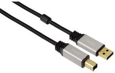 Кабель USB2.0 HAMA H-53742, USB A(m) - USB B(m), GOLD , ферритовый фильтр , 1.8м [00053742]