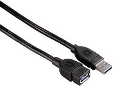 Кабель-удлинитель USB3.0 HAMA USB A(m) - USB A(f), 0.5м [00054504]