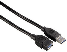 Кабель-удлинитель USB3.0 HAMA USB A(m) - USB A(f), 1.8м [00054505]