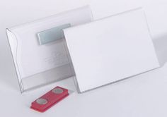 Бейдж Durable 8117-19 54х90мм горизонт. магнитный ПВХ прозрачный (упак.:25шт)