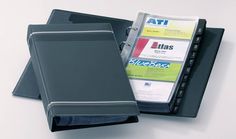 Визитница DURABLE Visifix 2385-58 переносная, для 200 визиток, темно-серый