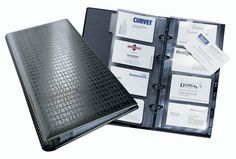Визитница DURABLE Visifix 2403-01 переносная, для 200 визиток, черный