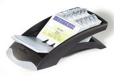 Визитница DURABLE Visifix Desk 2413-01 настольная, перекидная, для 200 визиток, черный
