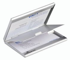 Визитница DURABLE Business Card Box Duo карманная, для 20 визиток, серебристый [243323]