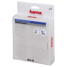Конверт HAMA H-33809, 50шт., прозрачный [00033809]