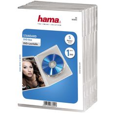 Коробка HAMA H-83895 Jewel Case, 5шт., прозрачный [00083895]