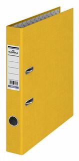 Папка-регистратор Durable 3220-04 A4 50мм бумвинил желтый