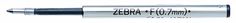 Стержень для шариковых ручек Zebra F (BR-1B-F-BK) 0.7мм черный Зебра