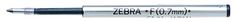 Стержень для шариковых ручек Zebra F (BR-1B-F-BL) 0.7мм синий Зебра