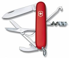 Складной нож VICTORINOX Compact, 15 функций, 91мм, красный [1.3405]