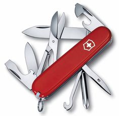 Складной нож VICTORINOX Super Tinker, 14 функций, 91мм, красный [1.4703]