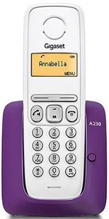 Радиотелефон GIGASET A230, фиолетовый и белый [a230 purple]