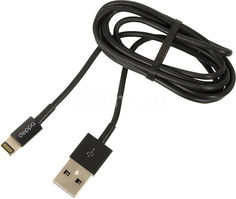 Кабель DEPPA Lightning - USB 2.0, 1.2м, черный [72115]