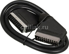 Кабель аудио-видео NINGBO SCART (m) (Г-образный) - SCART (m) (Г-образный), 1м, черный