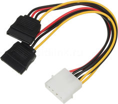 Кабель питания NINGBO Molex 8980 - SATA2 x , 0.18м