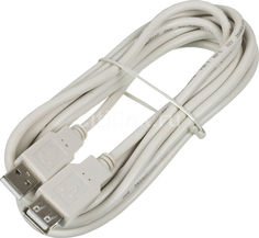 Кабель-удлинитель USB2.0 NINGBO USB A(m) - USB A(f), 3м, блистер [usb2.0-am-af-3-br]