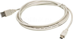 Кабель USB2.0 NINGBO USB A(m) - mini USB B (m), 1.8м, серый [usb2.0-m5p]