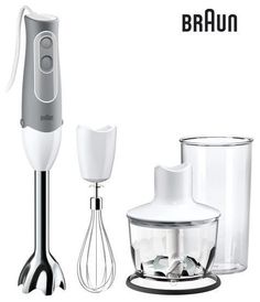 Блендер BRAUN MQ 535, погружной, белый