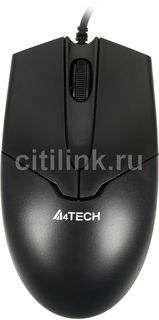 Мышь A4 V-Track Padless OP-550NU оптическая проводная USB, черный