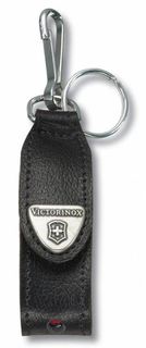 Чехол из нат.кожи Victorinox Leather Hang Case (4.0515) черный с карабином и отверстием для фонарика