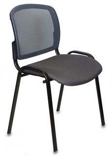 Стул БЮРОКРАТ Вики, на ножках, ткань, темно-серый [вики/dg/15-13]