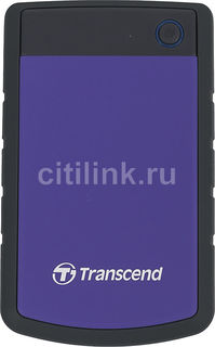 Внешний жесткий диск TRANSCEND StoreJet 25H3P TS2TSJ25H3P, 2Тб, фиолетовый