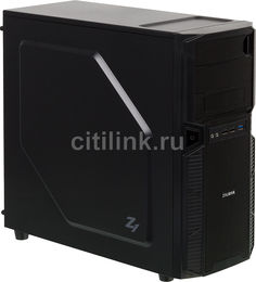 Корпус ATX ZALMAN ZM-Z1, Midi-Tower, без БП, черный